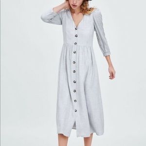 Zara grey midi dress
